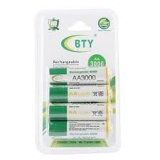 Аккумулятор BTY AA3000, AA Ni-MH 1.2 В 3000 мА/ч, комплект 4 шт.