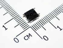 Кнопка тактовая SMD 6 * 6 * 3,1 мм IT-1157BHNP-160G-G (DTSMW-66N-V-T/R) (серая, с заземлением)