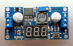 LM2596 DC-DC регулируемый преобразователь с вольтметром, вход 4-40В, выход 1,3 - 37В, ток 2А