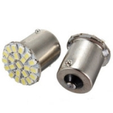 Светодиодная лампа для автомобиля, цоколь 1156 BA15S, 12В, 135 Люмен, 22 SMD светодиодов 1206/3020 для сигнала поворота