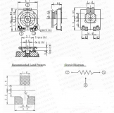 Потенциометр EVM3ESX50B13 1 КОм, 3мм, 0.15Вт (70°C ), ± 25%