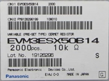 Потенциометр EVM3ESX50B14 10 КОм, 3мм, 0.15Вт (70°C ), ± 25%