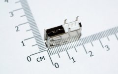 USB разъем с контактами на 90 градусов (мама, длинный корпус)