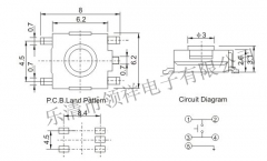 Кнопка тактовая TS-034A SMD 6 * 6 * 3,1 мм