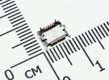 Разъем micro-USB на плату (мама, для телефонов Samsung Galaxy S2 i9100, S5600, 7260, 5860, 8150, 5820) 5 контактов