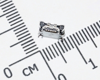 Разъем micro-USB на плату (мама, для телефонов Samsung Galaxy S2 i9100, S5600, 7260, 5860, 8150, 5820) 5 контактов