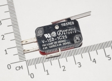 Микровыключатель V-152-1C25 15A 1/2HP 125 250VAC 0.6A 125VDC 0.3A 250VDC
