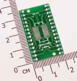 Переходник двусторонний SOP28 SSOP28 TSSOP28 SMD DIP switch DIP 0.65 / 1.27мм, v1.2