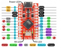 Arduino pro micro 5В / 16МГц Leonardo microcontroller, программируемый контроллер на базе ATMEGA32U4, microUSB