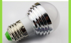 Светодиодная RGB лампа E27 85-265В 5 Вт с дистанционным управлением