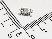 Разъем micro-usb на плату, изогнутые контакты (для телефонов, планшетов...)