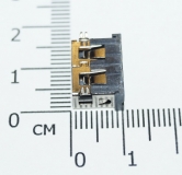 Разъем USB-A на плату с контактами на 90 градусов (мама, укороченный разъем)
