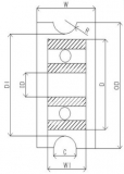 Подшипник шариковый 626zz (29*8*6мм)