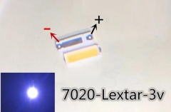 Светодиод SMD 7020 LEXTAR PT70A22 V1, белый холодный цвет 40LM 0.5Вт 150мА