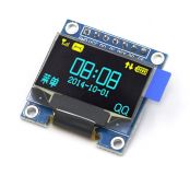 0,96-дюймовый синий с желтым ЖК дисплей 128 * 64 OLED-дисплей на SSD1306, модуль для Arduino, интерфейс SPI / I2C