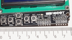 Дисплей LCD 1602 Keypad Shield Arduino, с кнопками, синий