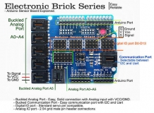 Цифровой/Аналоговый модуль Arduino Sensor Shield V4