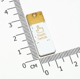 Миниатюрный USB светильник 5В, 4 светодиода 5050 , сенсорный выключатель, холодный белый свет