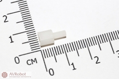 Стойка нейлоновая HTS-306 (6мм, резьба М3) M3*6+6