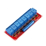 Модуль реле 8-канальный для Arduino (с оптронной изоляцией, 12В, hight and low level trigger, реле Songle)