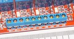Модуль реле 8-канальный для Arduino (с оптронной изоляцией, 5В, hight and low level trigger, реле Songle)