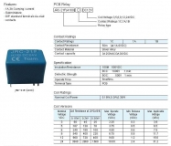 Реле JRC-21F 4100 12В DC 6 контактов 220В 3А