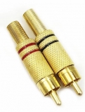 Разъем RCA штекер металл 