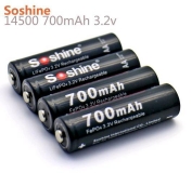 Аккумулятор LiFePO4 14500 Soshine 700 мА/ч 3.2 В