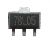 78L05, стабилизатор напряжения, +5В, 0.1А 4% (SOT-89)