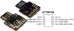 Контроллер Digispark Kickstarter Common USB Development Board For ATTINY85 Arduino