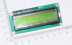 Arduino IIC / I2C 1602 LCD желто-зеленый  дисплей (5В)