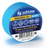 Изолента ПВХ MULTECH 911 AUTO 19 мм х 5 м х 0,15 мм (синяя)