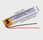 Литий-полимерный аккумулятор 3,7В  500839 500840 100mah (устройства: Bluetooth, MP3, MP4)