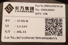 Светодиод SMD 5630/5730 ультра яркий белый теплый цвет 45-50LM 0.5Вт 2850-3000K 3.3-3.6В 150мА