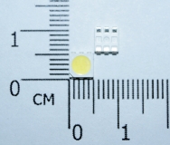 Светодиод SMD 5050 яркий синий цвет (3 светодиода в 1, 455-460NM, 400-500MCD)