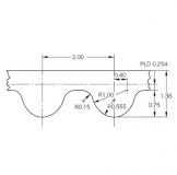 Ремень зубчатый замкнутый 200-2GT-6 длина 200мм ширина 6мм для 3D-принтеров (GT2)