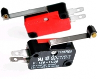 Микропереключатель с роликом V-156-1C25 15А 250В  28*16*10мм