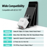 Адаптер питания - зарядное устройство AC 100-240В - DC 18 Вт USB QC3.0 5В 3А, 9В 2А, 12В 1.5А с вольтметром и амперметром (для зарядки планшетов и смартфонов)