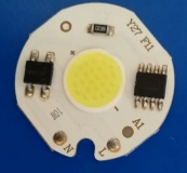 Сверхяркий светодиод 5W белый теплый цвет (2500-3200K, 500 lm, 220-240В AC)