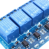 Модуль реле 4-канальный для Arduino (с оптронной изоляцией 5В, low level trigger, реле TONGLING либо аналог)