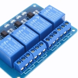 Модуль реле 4-канальный для Arduino (с оптронной изоляцией 5В, low level trigger, реле TONGLING либо аналог)