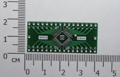 Переходник / адаптер для микросхем QFP 32 (TQFP LQFP EQFP) 0.8 мм - DIP32 IC adapter (двусторонняя плата)