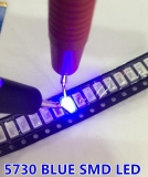 Светодиод SMD 5730 синий 460-470нм 3.0-3.6В 60-150мА