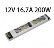 Источник питания (преобразователь AC-DC) 200-240В выход 12В 16,7А 200Вт, 305*53*21мм