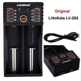 Двойное зарядное устройство LiitoKala Lii-202 для Li-Ion, Li-Pol, LiFePo4, Ni-MH/Cd аккумуляторов типа A, AA, AAA, 18650, 14500 и т.д. с питанием от USB
