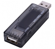 Электронный портативный USB-тестер с LCD-экраном и поддержкой QC2.0 и QC3.0 (напряжение 3.7-20 В, ток 0-3.3 А, время, емкость)