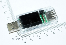Электронный портативный OLED USB-тестер 9 в 1 (напряжение  3.30-33В, ток 0-5А, мощность, емкость, температура, время зарядки) USB2.0, 3 разряда, синиЙ, белый, черный
