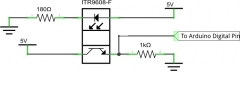 Датчик фотопрерывателя оптический щелевой инфракрасный ITR9608 ITR-9608 DIP-4
