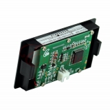 Электронный встраиваемый вольтметр LCD 3.5В-30В (синяя подсветка, 3 разряда) 79х43х15мм 2 провода
