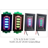 Индикатор емкости LiPo Li-ion аккумуляторов из 4 ячеек 4S 13.2В - 16.8В синий дисплей